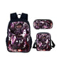 Cartoon Popular Shadow Milk Plush 3D Print 3pcs/Set pupil School Bags Laptop Daypack Backpack Inclined shoulder bag Pencil Case