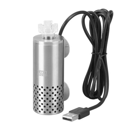 Aquarium Electric Oil Removal Film Fish Tank Stainless Steel USB Filter Self-Priming Floating Head Oil Film Processor