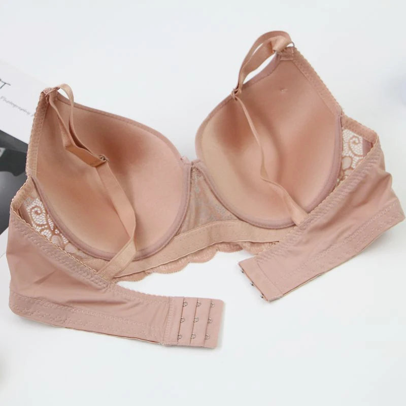 2025 New Sexy C D DD E Cup Bras For Women Breathable Red Khaki Pink Black White Skin Push Up Underwear Plus Size Lingerie