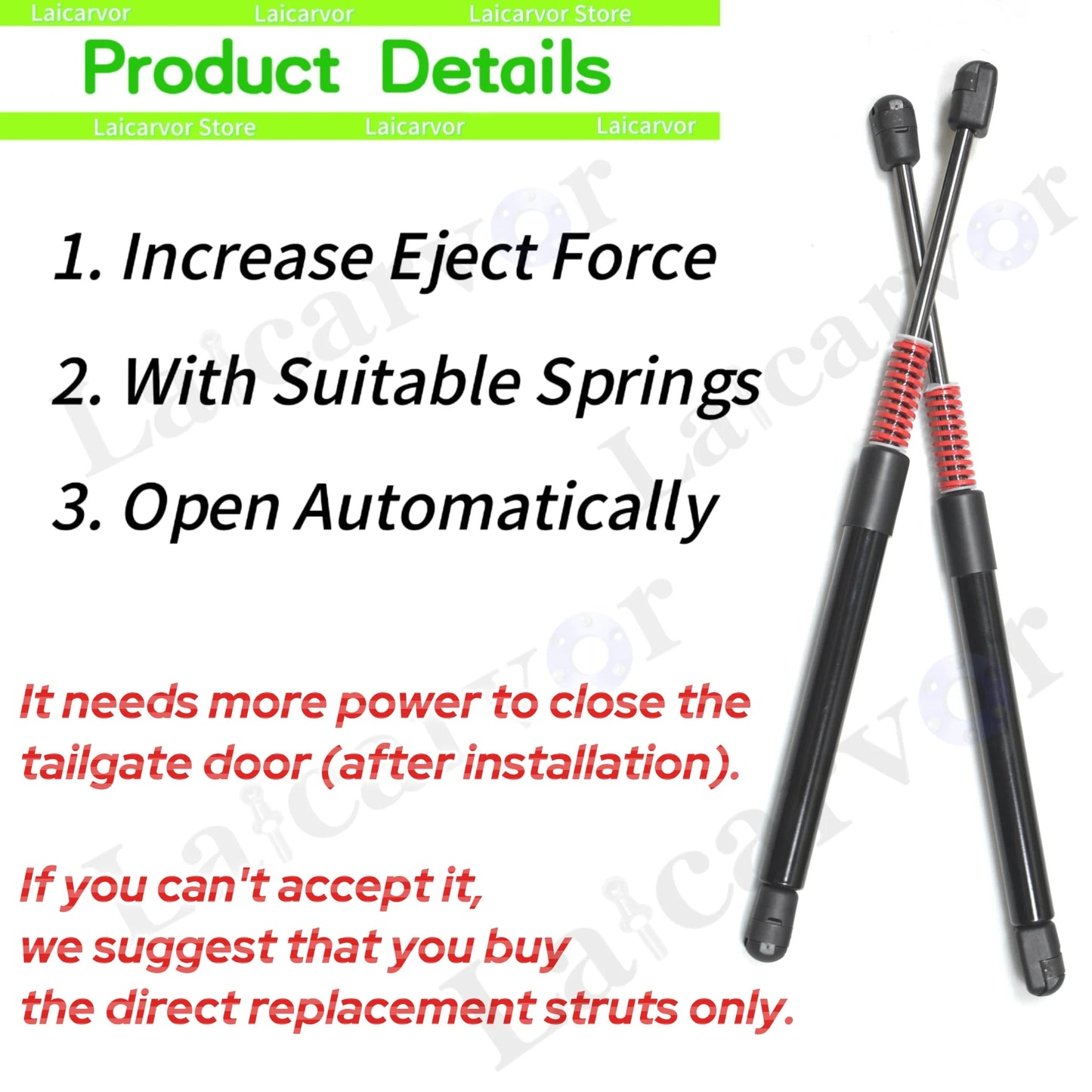 Tailgate Auto Struts With Springs For MG4 EV (EH32) Hatchback With Spoiler 2022-2025 Rear Boot Lift Support Rods Shocks Damper
