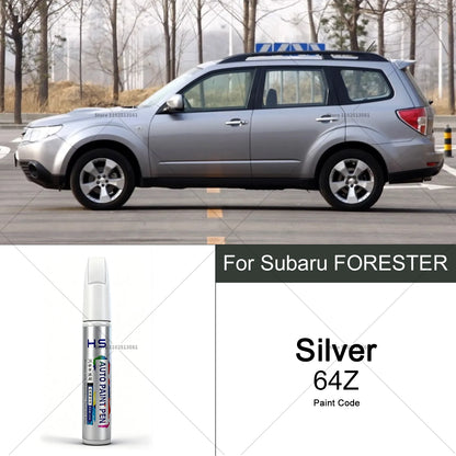 For Subaru Forester Car Paint Repair Pen Touch Up Scratch Remover DIY Auto Accessories Black White Blue Red Silver Bronze Green
