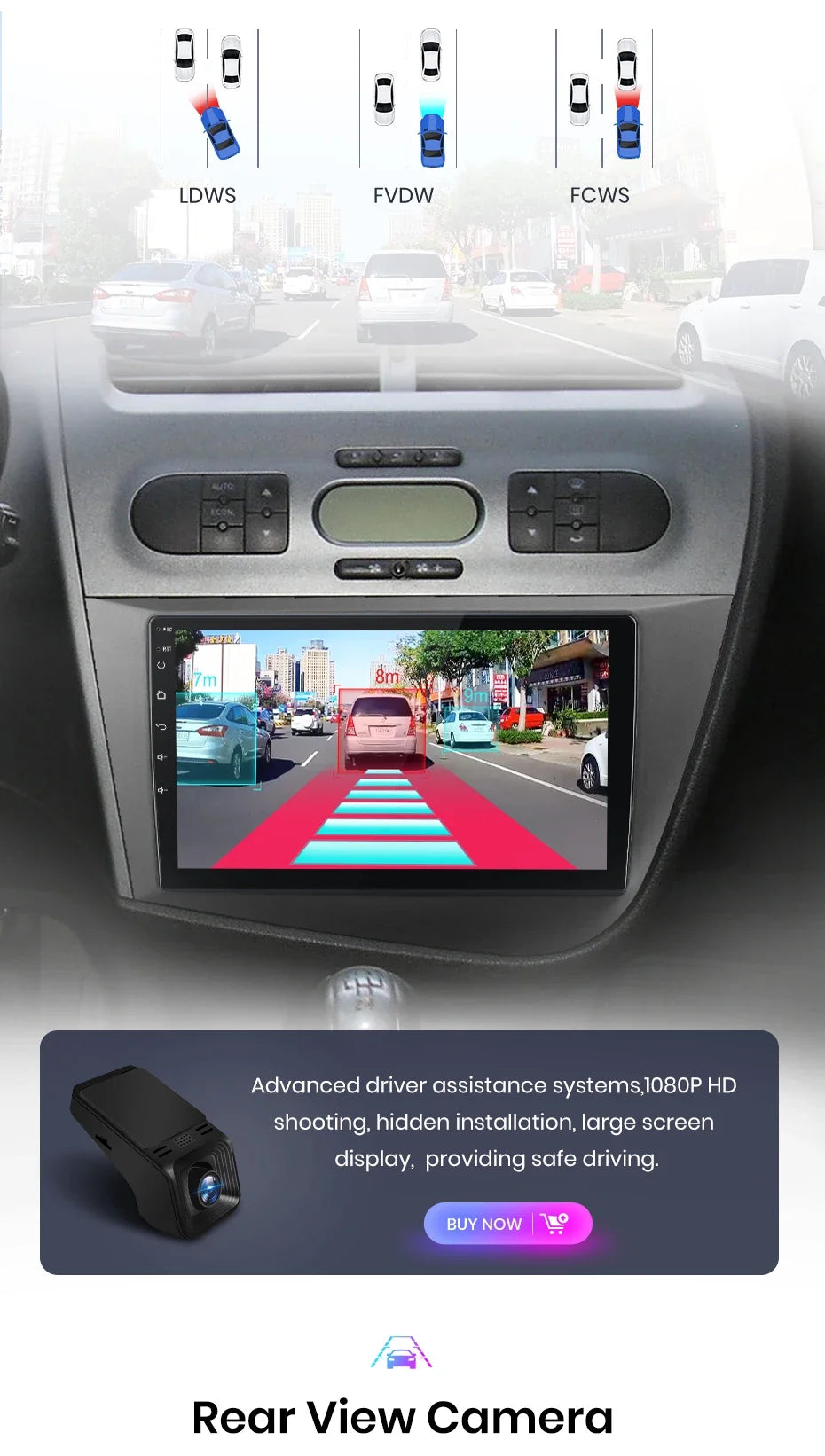 Junsun Wireless CarPlay Android Auto Car Radio for Seat Leon MK2 2005 2006 2007 2008 -2012 2 DIN Multimedia Stereo with Built-in Cooling Fan GPS Navigation SWC Bluetooth FM RDS DSP IPS Screen Car Intelligent Systems 4G WiFi 8
