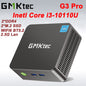 GMKtec G3 Pro Mini PC Intel Core I3-10110U 2*DDR4 2*M.2 SSD WIFI6 BT5.2 2.5G Lan Windows 11 Pro Desktop Office Mini PC Computer
