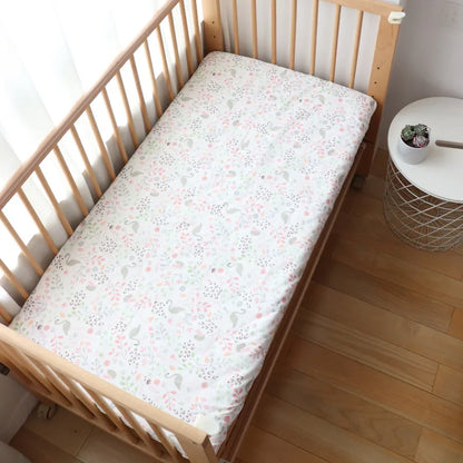 Baby Crib Fitted Sheet Newborns Bed Linen Children Cotton Cot Mattress Cover Protector For Toddler 130x70cm Allow Custom Size