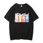 Unisex Anime Cos BOCCHI THE ROCK Hitori Gotoh Ljichi Nijika Cotton Casual Short Sleeve Tees High Quality Streetwear