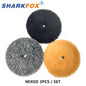 Sharkfox 5/6Inch Wool Car Polishing Pad High Density Lamb Woollen Polish Buffing Pad Wool Polishing Pad for Car Detail Polishing