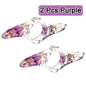 1/2/3 Pcs Dried Flower Resin Book Page Holders Colorful Clear Thumb Rings Book Page Holder Bookmark Gift for School Office Women