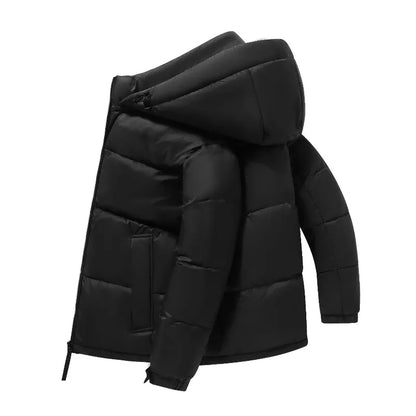 New Winter Men Hooded Casual Short Down Coats White Duck Puffer Jackets Quality Male Outdoor Windproof Thicker Warm Parkas 3XL
