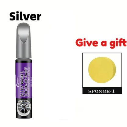 Universal Alloy Wheel Repair Kit - Suitable for Silvery Wheels, Car Rim Scratch and Curb Damage Repair Paint Set, In
