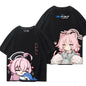 Takanashi Hoshino Game Blue Archive Cosplay T-shirts 3D Print Anime Cartoon Tees Summer Men Women Harajuku Y2k Short Sleeve Tops
