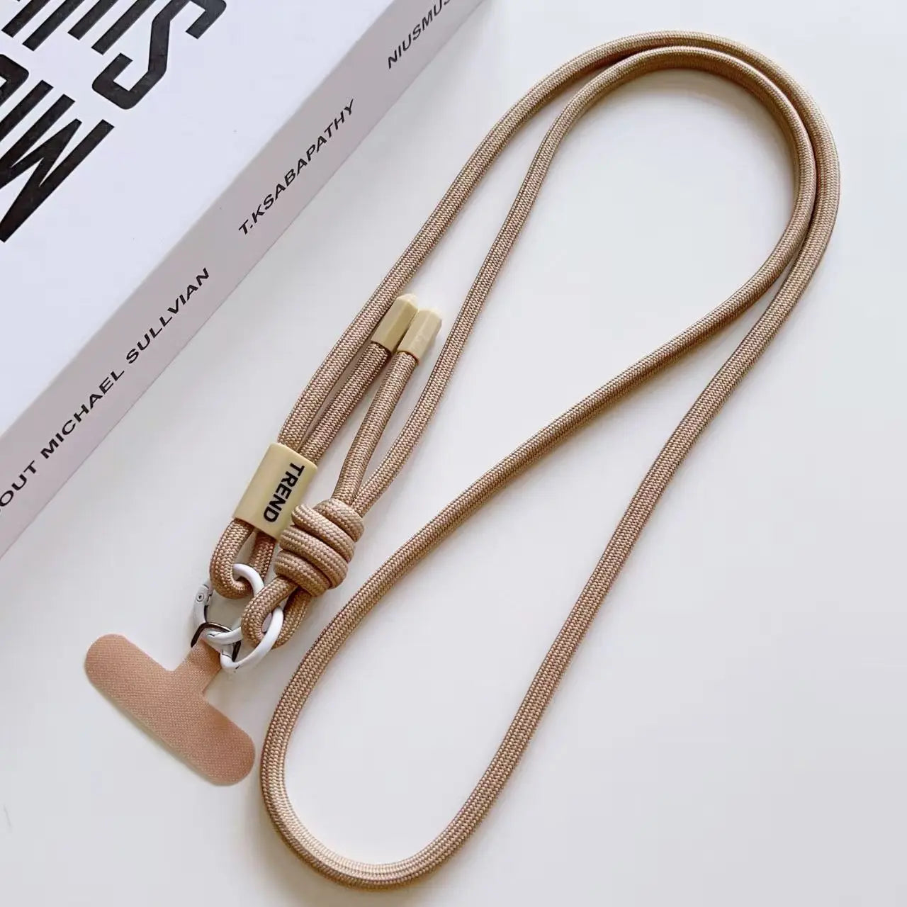 Adjustable Fashion Anti Loss Phone Lanyard 120CM Crossbody Neck Cord Wrist Strap for iPhone 17 Pro Max Case Chain Two Ring Rope