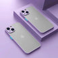Shockproof Thin Matte Case For iPhone 15 16 13 12 11 14 Pro Max Plus Mini XR XS X Silicone Bumper Clear Hard Cover Capa Funda