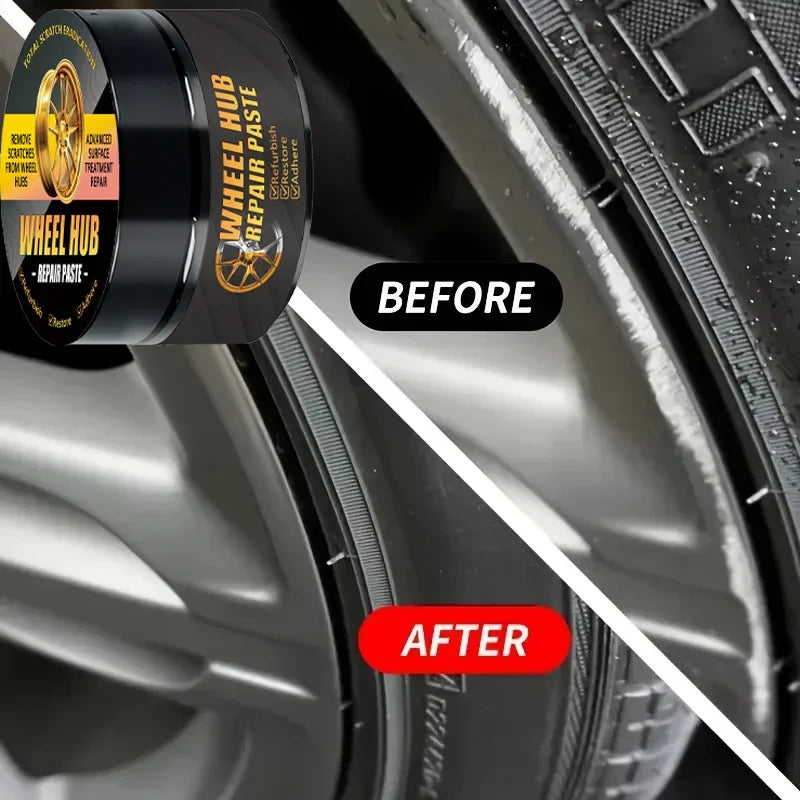 Car Wheel Hub Scratch Refurbishment Paste, Tire Rim Scratch Paint Repair Paste - Aluminum and Steel Rings Dent Restore Care/93x*