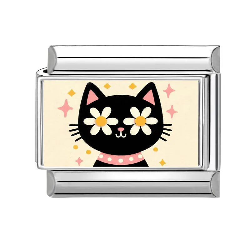 Y2K Cute Funny Sofa Cats Dogs Italian Charm Fit 9mm Stainless Steel Women DIY Bracelet Drop Shipping Fashion Jewelry Wholesale
