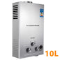 DIVEDEER LPG Gas Hot Water Heater 6L/8L/10L/12L/16L/18L Home Appliance Wall-Mounted Water Heater With Shower Kit Digital Display
