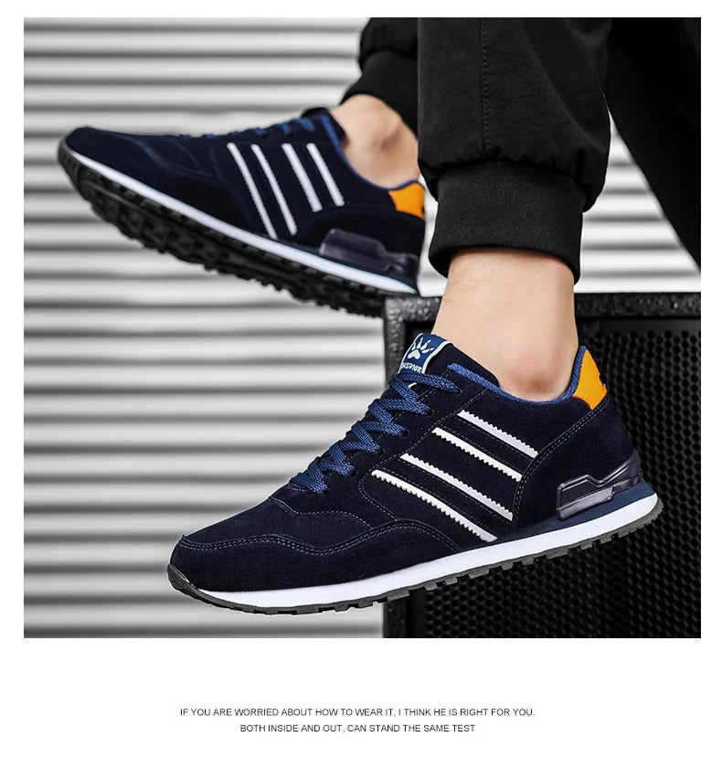 Artificial Leather Men Causal Shoes Male Spring Men Casual Light Shoes Sneakers Lac-up Flats Breathable Outdoors Sapato