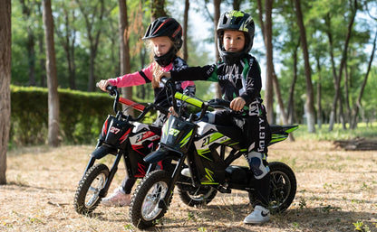 RCB KIDS R9X electric Motorbike child 300W, 36V 5.2Ah,15,5 MPH, 9,3 miles. Secure vehicle, perfect gift for children 3-12