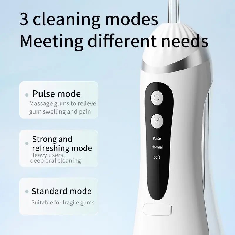 Electric Toothbrush Dental Irrigator Cleaning Machine with Residual Teeth Gap Cover Oral Beauty Device for Better Flossin