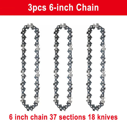1/4 chainsaw chain guide 4/6/8/10 inch portable electric saw mini chainsaw logging saw blade Pruning chain saw chain accessories