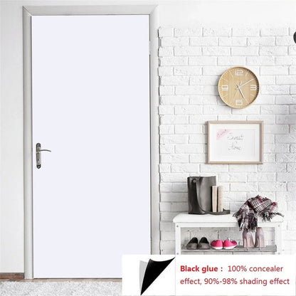 90x210cm/30X500cm Grey Wood Grain Wallpaper On The Door Adhesive  Furniture Refurbish Sticker Home Decor Wall Decal Door Sticker