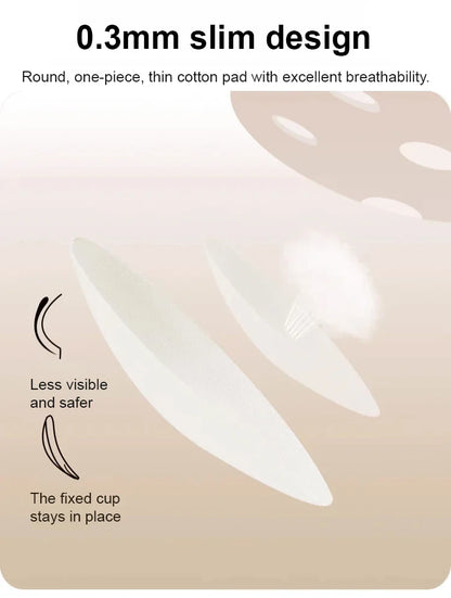 Women's Large Breasts Underwear Wide Shoulder Invisible Corset Antibump Thin Underwear with Bra Pads