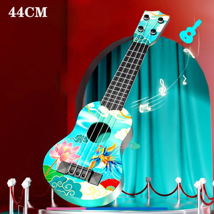 Children Ukulele Musical Toys 4 Strings Small Guitar Montessori Education Instruments Music Toy Learning 3 To 6 Years Boys Gift