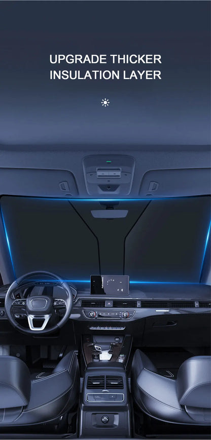 SEAMETAL Car Front Sunshades Foldable Windshield Sun Blocker Universal Fit for Car,Truck,SUV