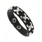 New Punk Dark PU Bracelet For Women Men Hip Hop Rock Chain Multi Layered Bracelet Trend Retro Gothic Jewelry Dancer Accessories