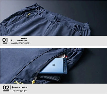 Outdoor Jacket Pants Sets Men Fleece Thermal Waterproof Windproof Hooded Jackets Hiking Military Trip Mountain Camping Clothes
