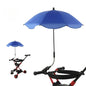 Universal Sun Umbrella for Baby Stroller UV Protection Pram Umbrella 360° Adjustable Rainproof and Windproof Sunshade Parasol
