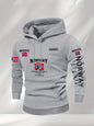 Norwegian Print Fashion Men Women Hooded Sweatshirt Autumn Winter Daily Outdoor Vacation Fitness Casual Loose Warm Sportswear