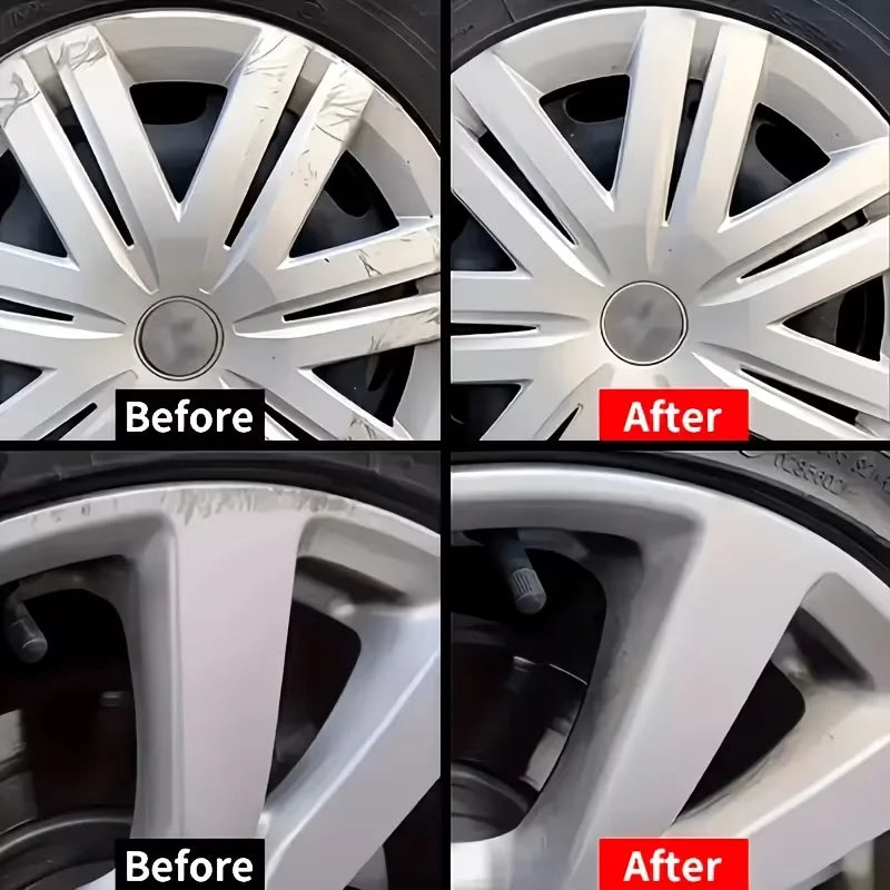 Wheel Hub Repair Paste, Professional Car Alloy Wheel Scratch Remover, Rust & Oxidation Cleaner, Auto Rim Refurbish Shine Restore