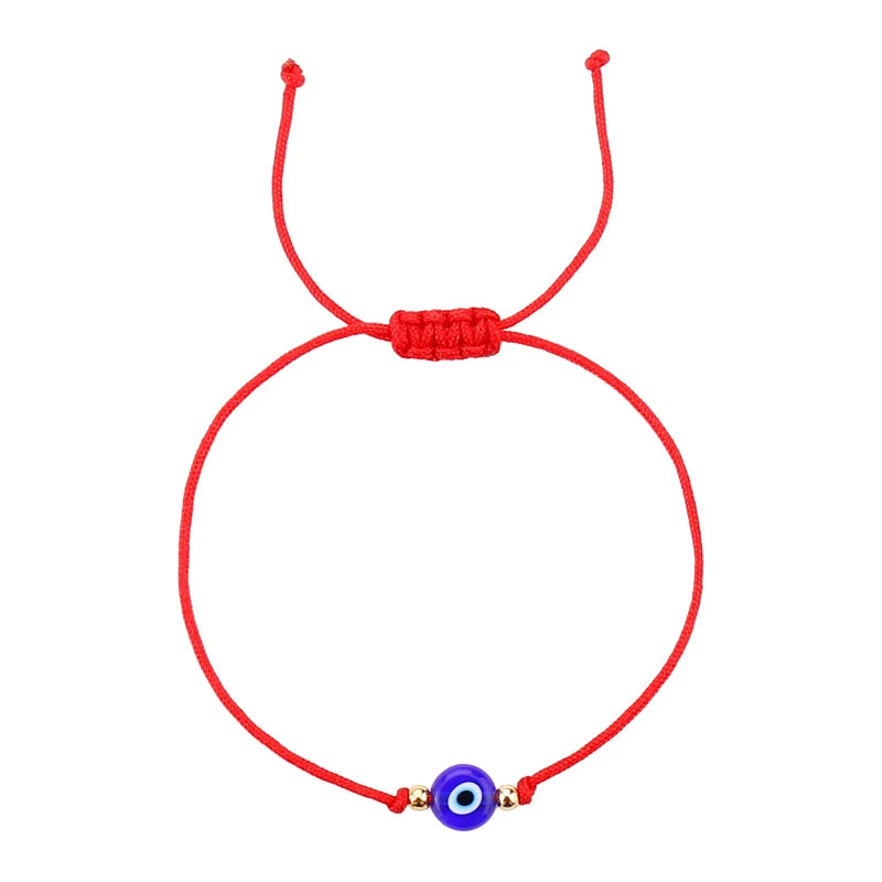 12 Chain Simple Exquisite Jewelry Evil Eye Woven Bracelet Set Rope Chain for Men and Women