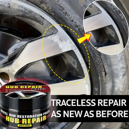 White Silver Aluminum Alloy Car Wheel Rim Scratch Refurbishment Paste for Electroplating Chrome Repair