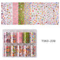 10 Patterns New Metal Nail Foils for Transfer Paper Stickers Floral Chameleon Nails Wraps DIY Water Marble Nail Art Decorations