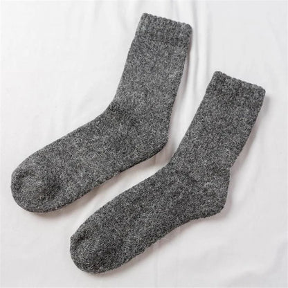 Socks Men Super Thicker Solid Sock Merino Wool Rabbit Socks Against Cold Snow Russia Winter Warm Funny Happy Male Socks