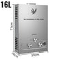 VEVOR LPG Liquefied Petroleum Gas Water Heater 6L 8L 10L 12L 16L 18L Liquefied Petroleum Gas Propane Butane Water Heater