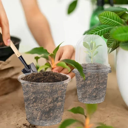 Seed Plant Nursery Pots Plastic Plant Mini Flowerpot Seed Starting Grow Nutrition Cup Plant Container Garden Planters Supplies