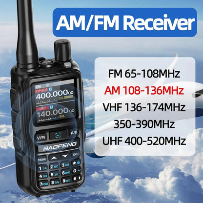 2PCS BAOFENG UV-5RMini Talkie-Walkie Multi-Band Programming Wireless Copy Frequency 5W 999CH AM FM Long Range Bidirectional Radio