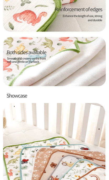 Children's Urine-proof Pads Waterproof Washable Mattress Urine Mat Bed Protector Urine Pads Cloth Breathable for 0-6 Years Baby