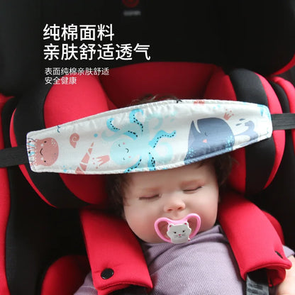 Baby Carseat Head Support Adjustable Infant Stroller Neck Relief Strap Pillow Fastening Belt Headrest  Toddler Sleep Positioner
