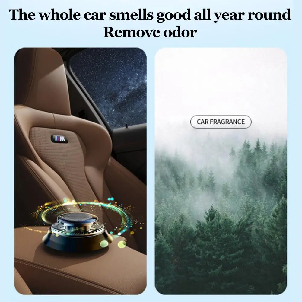 Solar Car Aromatherapy Essential Oil Levitation Automatic Rotation Fragrance Ornament Air Freshener Car Interior Decorations