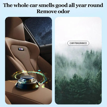 Solar Car Aromatherapy Essential Oil Levitation Automatic Rotation Fragrance Ornament Air Freshener Car Interior Decorations