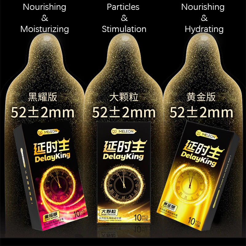 10/30/50pcs Delayed Ejaculation Condoms for Men,Long Lasting Particle Penis Sleeve,Moisturizing Latex Condom for Adults Sex Toys
