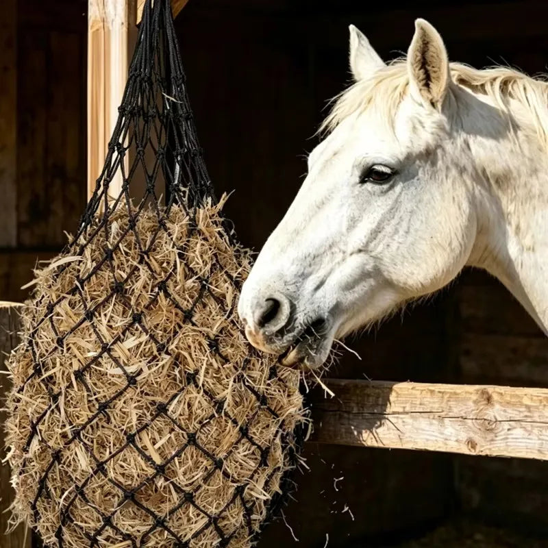 Durable Slow Feed Hay Net Large Capacity 36 inch Horse Hay Bag Hanging Hay Feeder Bag for Horses Goat Sheep 1Pc