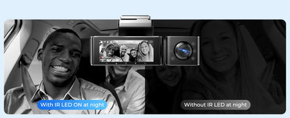 AZDOME M550 Pro 5.8Ghz WiFi 2/3 Channel Dash Cam 4K+2.5K Built-in GPS 3.19" IPS Screen Car DVR IR Night Vision 24H Parking Mode