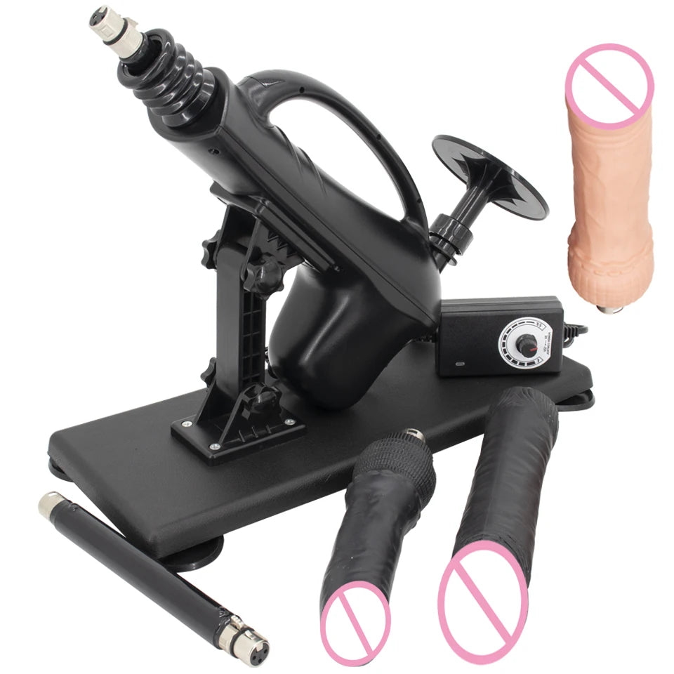 FREDORCH Sex Machines More Attachment Masturbating Pumping Sex Gun Adjustable with Dildo Couples Sex Toy Love Machine for Couple