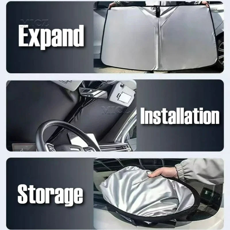 Car Styling For Leapmotor B10 2025 2026 Car Accessories Windshield Sunshade Cover Anti UV Protection Foldable