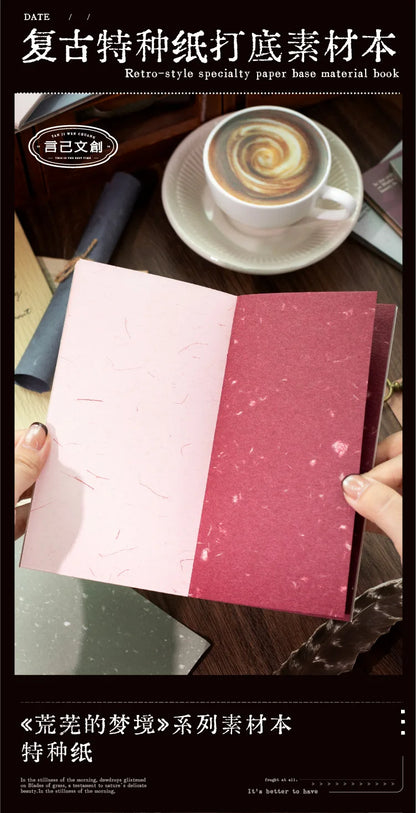 30pcs/lot Memo Pads Material Paper The Barren Dream Junk Journal diary Scrapbooking Cards Background Decoration Paper