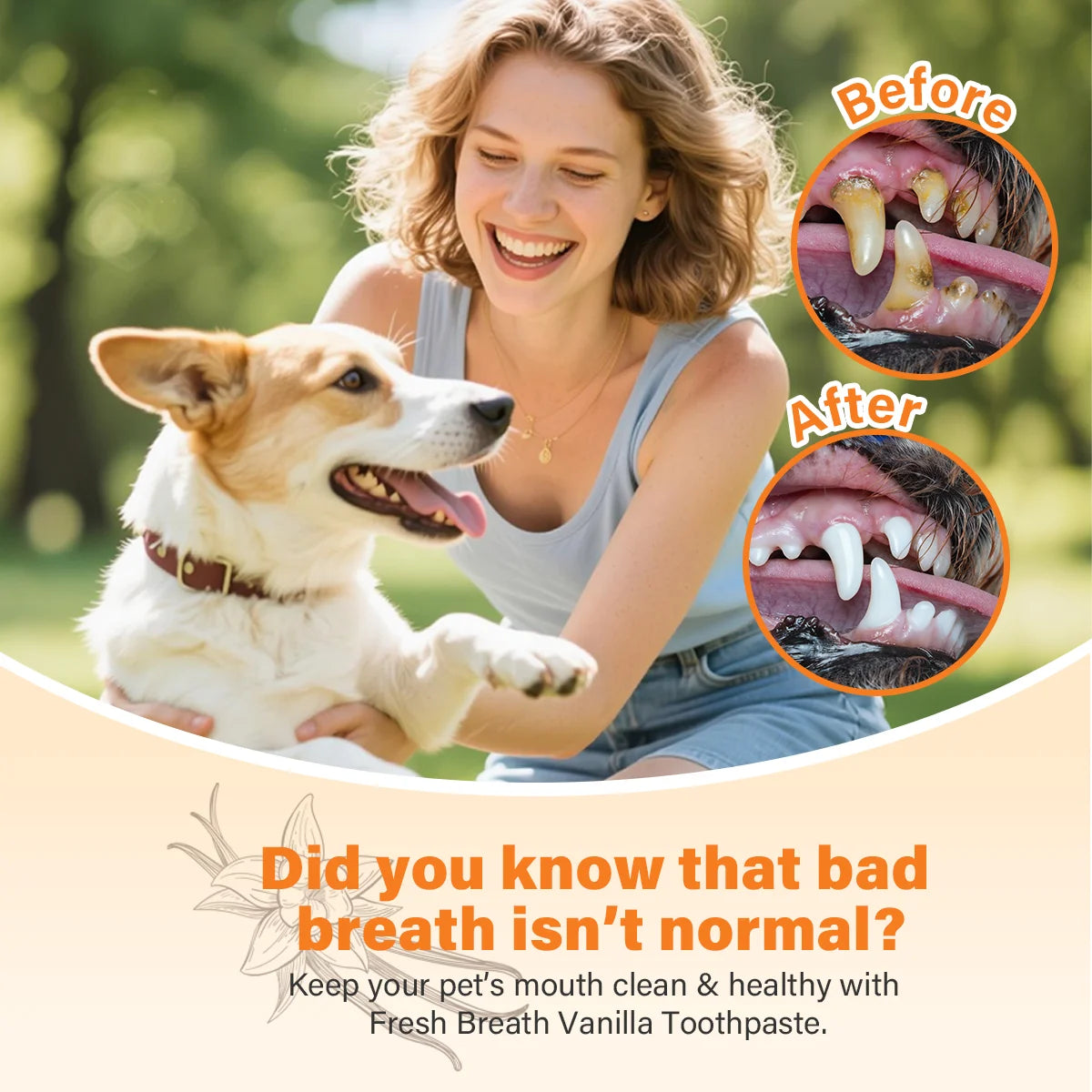 GJYC PET Probiotic Pet Dental Care Kit Toothpaste With Toothbrush Finger Brush Reduce Plaque Tartar Freshen Breath For Dogs Cats